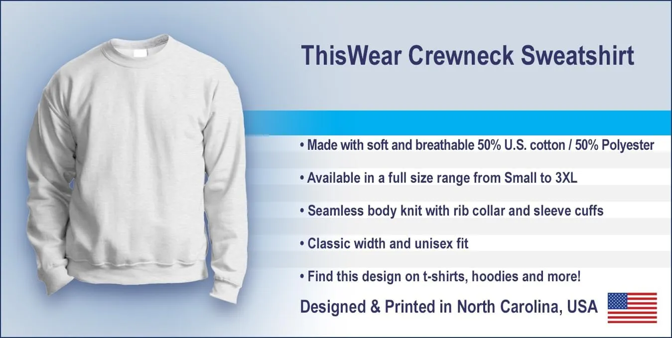 ThisWear FDT F Donald President Long Sleeve Crewneck Sweatshirt