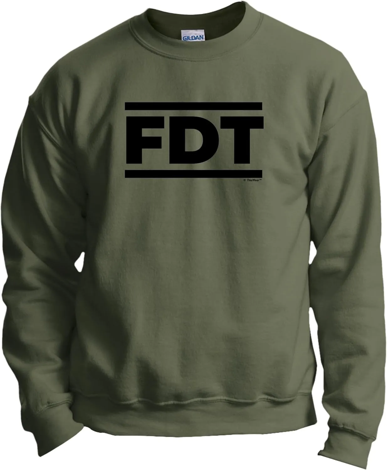 ThisWear FDT F Donald President Long Sleeve Crewneck Sweatshirt