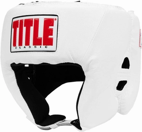 TITLE Boxing Classic USA Boxing Competition Open Face Headgear - Approved for Sparring & Competition; Protects Face & Chin