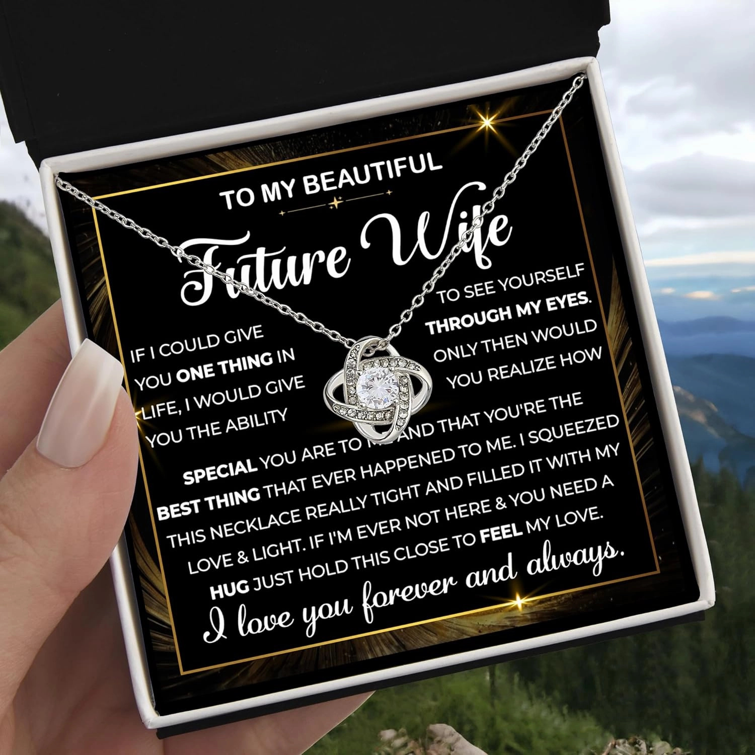 To My Future Wife Necklace Sterling Silver, To My Future Wife Necklace For Christmas, Birthday Gifts For Future Wife, Valentine's Necklace Gifts For Future Wife From Future Husband