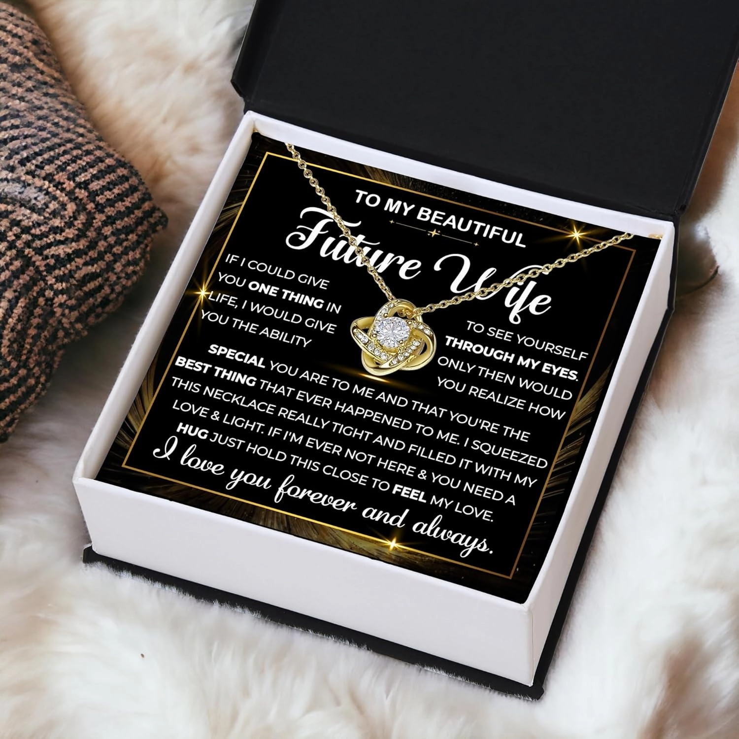 To My Future Wife Necklace Sterling Silver, To My Future Wife Necklace For Christmas, Birthday Gifts For Future Wife, Valentine's Necklace Gifts For Future Wife From Future Husband