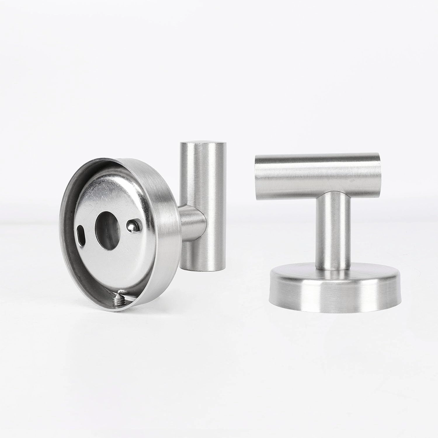 TocTen Towel Hook for Bathroom, 8 Pack Wall Mounted Robe Hook, SUS 304 Stainless Steel Coat Hook, Heavy Duty Door Hanger Towel Hook for Bathroom Kitchen Office and Cabinet(Brushed Nickel,8 Pack)
