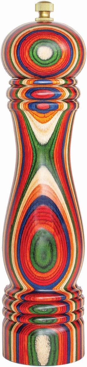 Totally Bamboo Baltique Marrakesh Collection Pepper Grinder, Wooden Refillable Spice and Pepper Mill for Cooking and Serving