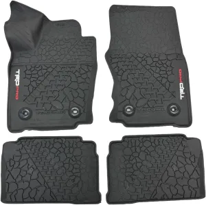 Toyota TRD PRO All-Weather Floor Liners, 4-Piece Set for 2024  Tacoma, Black