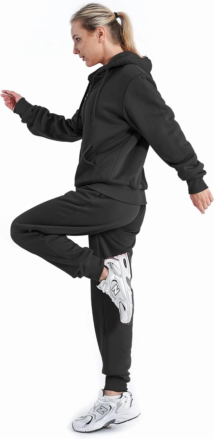 Track Suits for Women Set Sherpa lined Casual 2 Piece Outfits Sweatsuit
