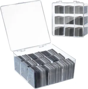Trading Card Storage Box, 1500  Cardboard Storage Box with Divider, Playing Card Holder Organizer for PM TCG/for Yugioh/for CAH/for Phase 10, Sports Cards Holder Organizer (Case Only)