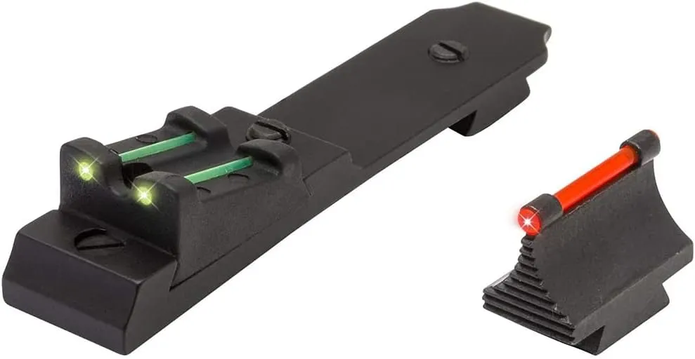 TruGlo Replacement 3-Dot Red Front & Green Rear Adjustable Lever Action Fiber-Optic Sight Set