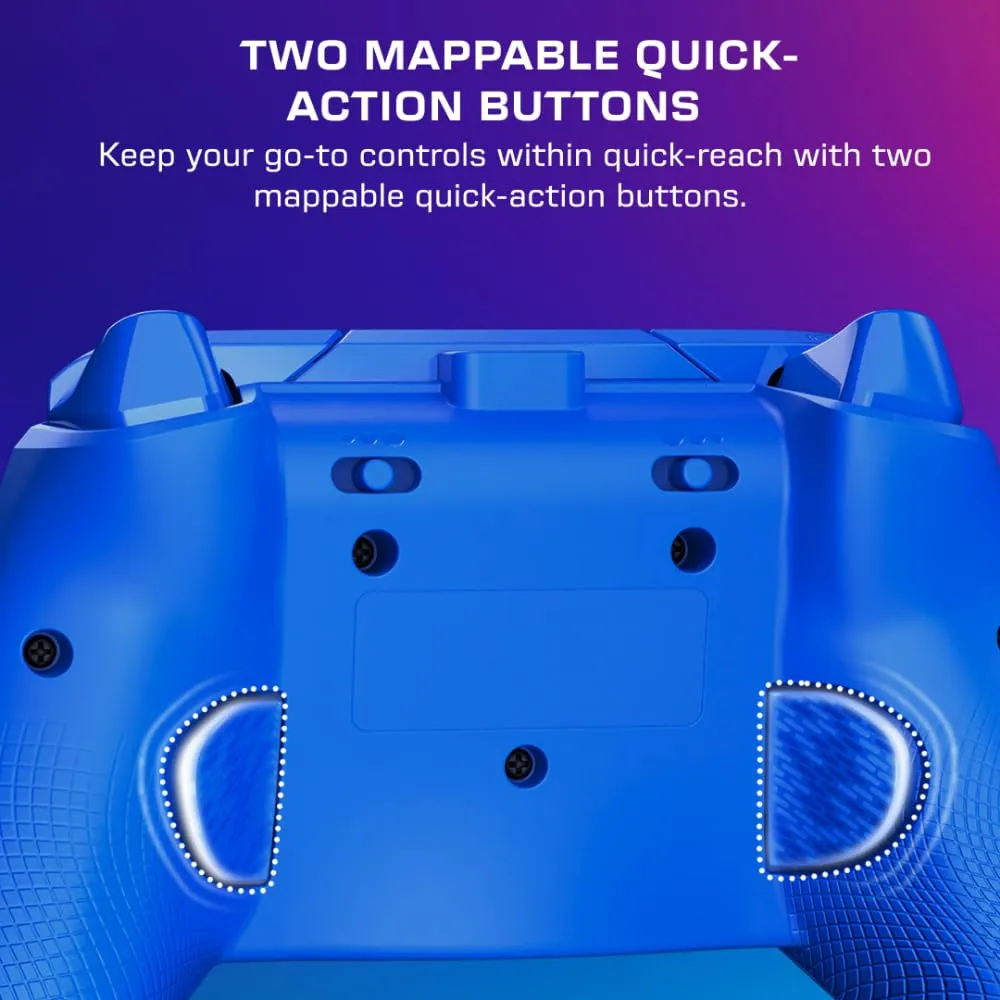 Turtle Beach Afterglow Wave Wired RGB Gaming Controller - Licensed for Xbox Series X|S, Xbox One & Windows PCs - Mappable Buttons, Hall-Effect Hair Triggers, Companion App - Blue