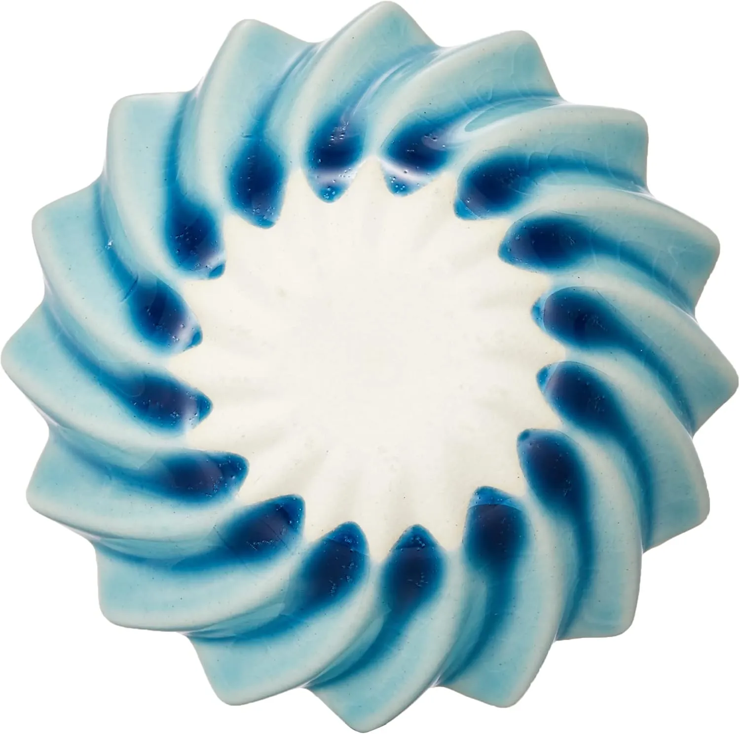 Utsuwa Rosan 027-0518 Seto Ware Kofu Kiln Frill Colorful Bean Bowl, Small Bowl, Approx. 3.1 inches (8 cm), Turkish Blue, Light Blue, Microwave Safe, Dishwasher Safe, Made in Japan