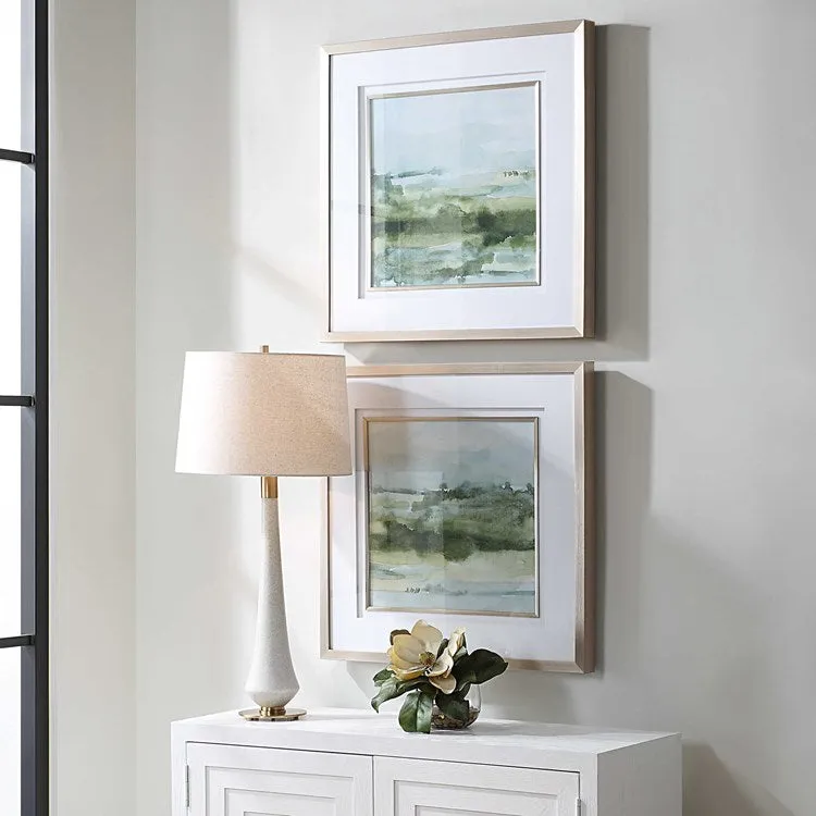 Uttermost Soft Sage Set of 2 Framed Prints