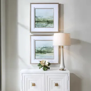 Uttermost Soft Sage Set of 2 Framed Prints