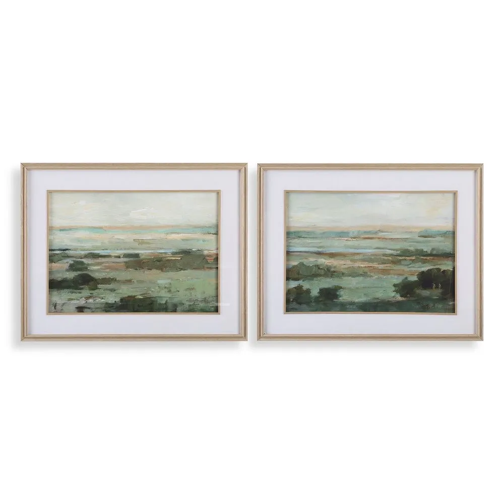 Uttermost Warm Valley Framed Prints Set Of 2