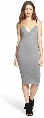 V-Neck Midi Dress