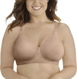 Vanity Fair Women's Beauty Back Full Figure Wirefree Bra (71380-Fashion Colors), Honey Beige Lace, 36C