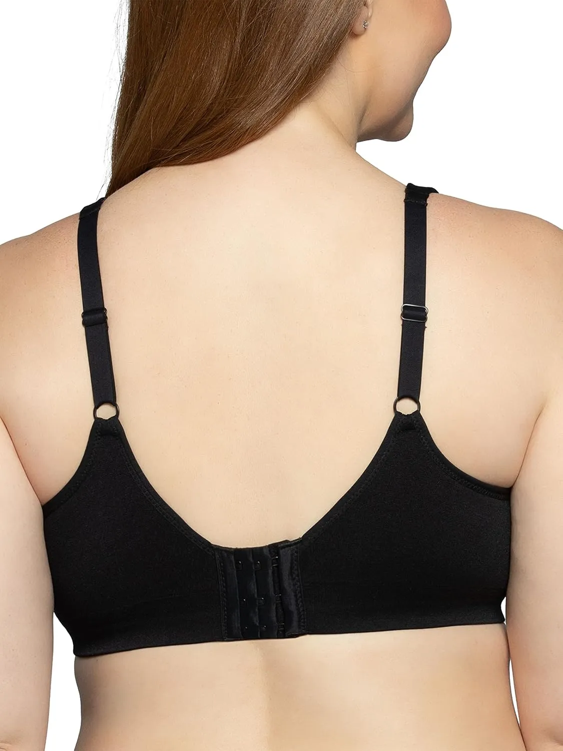 Vanity Fair Women’s Beyond Comfort Full Figure Wireless Bra, Seamless Back, Lightly Lined Cups up to DD