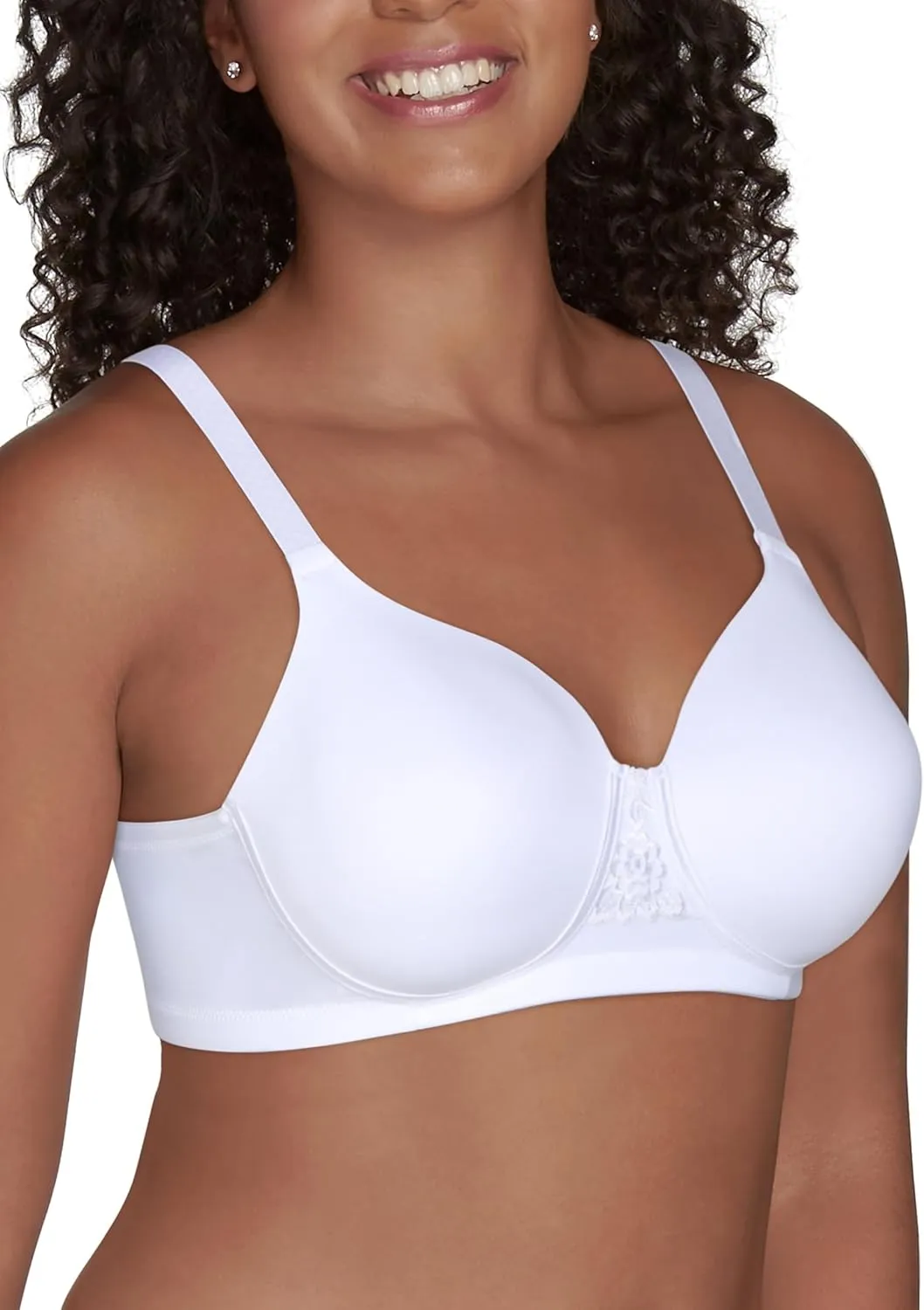 Vanity Fair Women's Full Figure Beauty Back Smoothing Bra, 4 Way Stretch Fabric, Lightly Lined Cups up to H