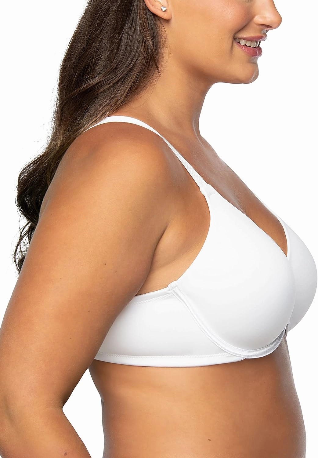 Vanity Fair Women's Full Figure Beauty Back Smoothing Bra, 4 Way Stretch Fabric, Lightly Lined Cups up to H
