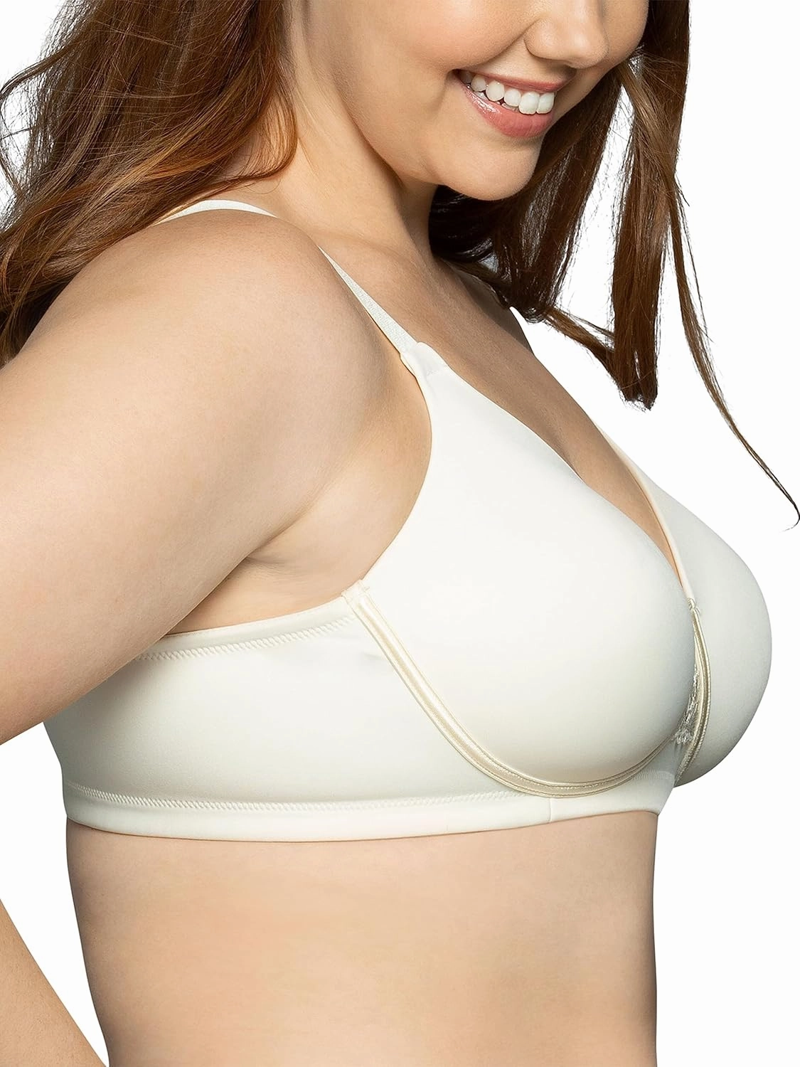 Vanity Fair Women's Full Figure Beauty Back Smoothing Bra, 4 Way Stretch Fabric, Lightly Lined Cups up to H