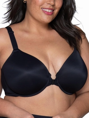 Vanity Fair Women's Full Figure Front Closure Bra, Beauty Back Smoothing, Lightly Lined Cups up to DDD