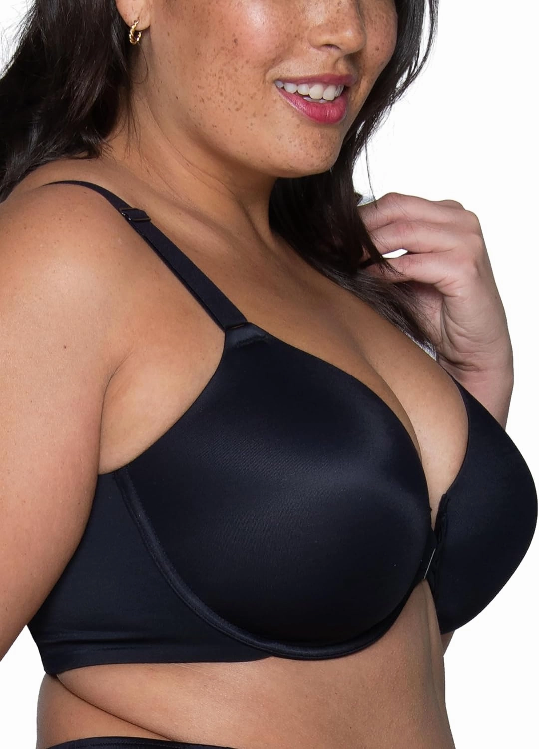 Vanity Fair Women's Full Figure Front Closure Bra, Beauty Back Smoothing, Lightly Lined Cups up to DDD