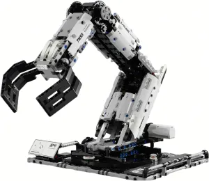 VANLINNY Robot Building Kit, Programmable Multi-Axis Robotic Arm, Robotic Arm for Kids Adults,1029 Blocks STEM Project, Engineering & Coding,Multi-Angle Rotation,APP & Remote Control,Rechargeable Toy.