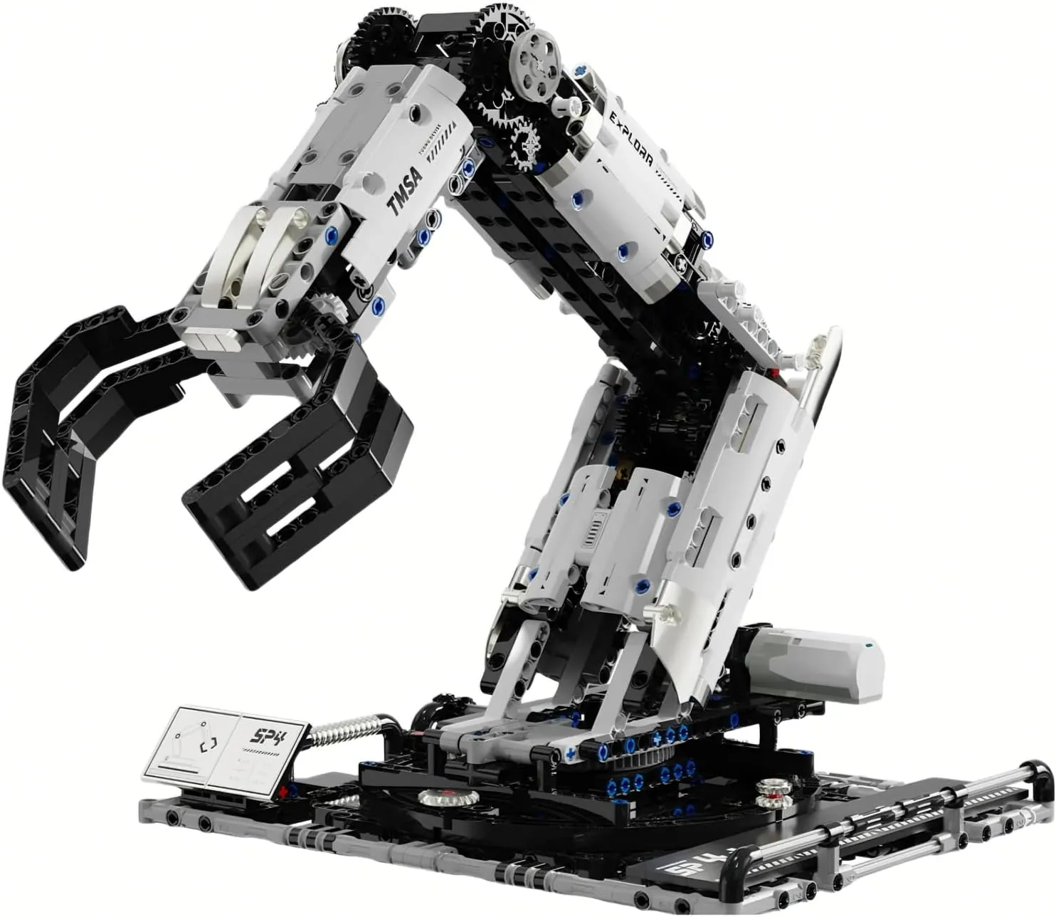VANLINNY Robot Building Kit, Programmable Multi-Axis Robotic Arm, Robotic Arm for Kids Adults,1029 Blocks STEM Project, Engineering & Coding,Multi-Angle Rotation,APP & Remote Control,Rechargeable Toy.