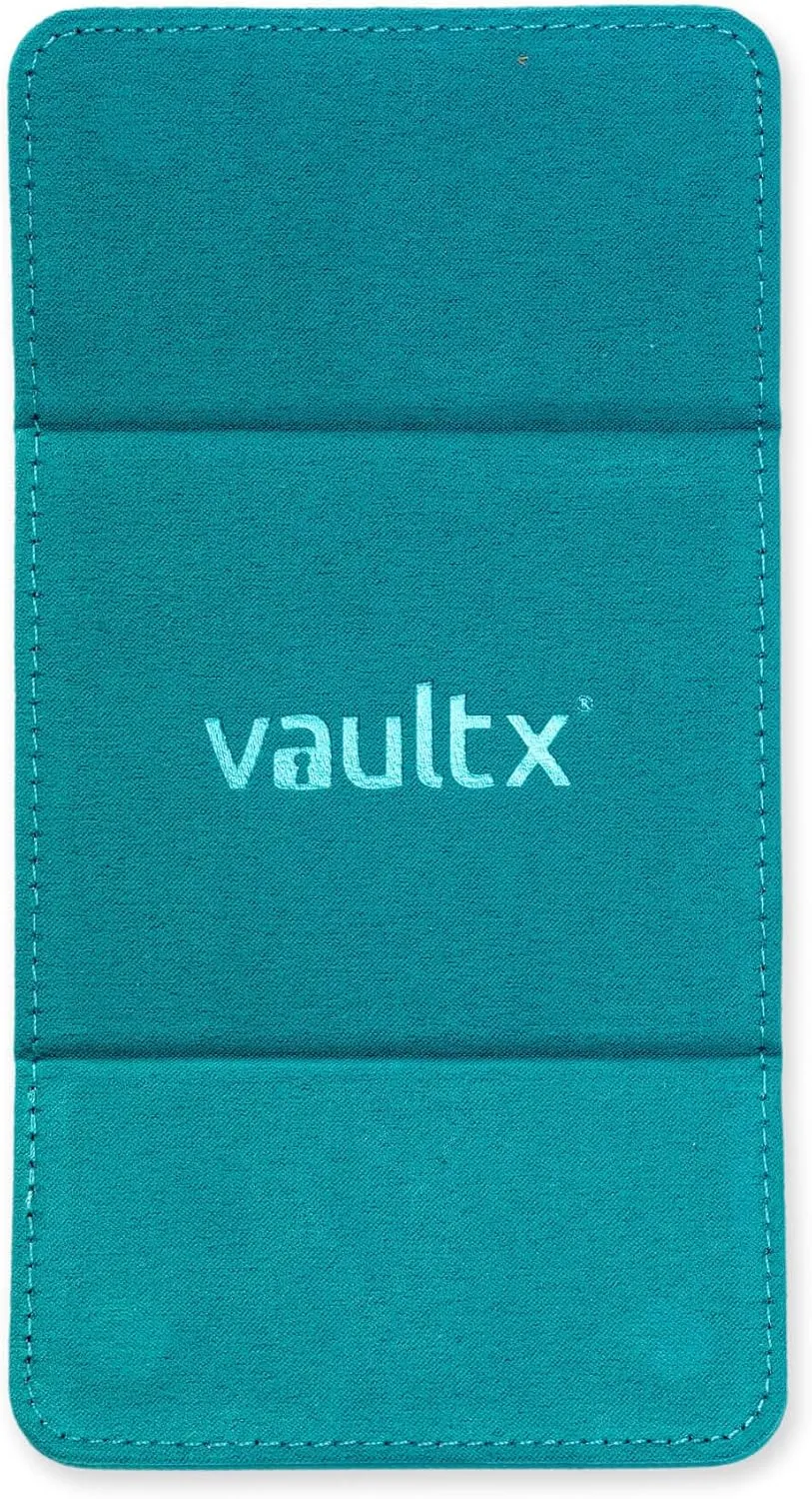 Vault X Trading Card Sideloading Deck Box, 100  sleeved cards, Premium Exo-Tec Material, Card Holder Storage Box, Detachable Magnetic Lid, for MTG Commander Game, TCG (Teal)