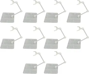 VBESTLIFE Action Figure Stand, 10 Sets Transparent Acrylic Action Figure Stand Support Anime Display Holder Base