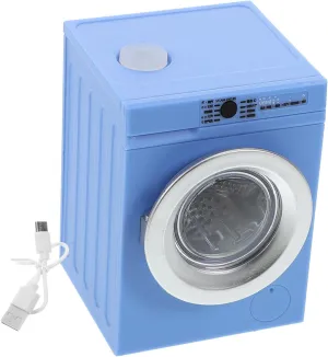 VICASKY Mini Portable Washing Machine Toy 1:12 Miniature Dollhouse Appliance Interactive Wash Machine Model for Boys Boys and Girls