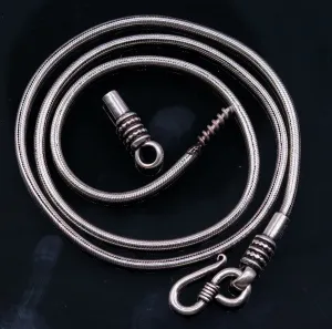 Vintage design Chain 925 sterling silver handmade Solid silver snake chain ,screw chain amazing antique pendant chain necklace jewelry ch36