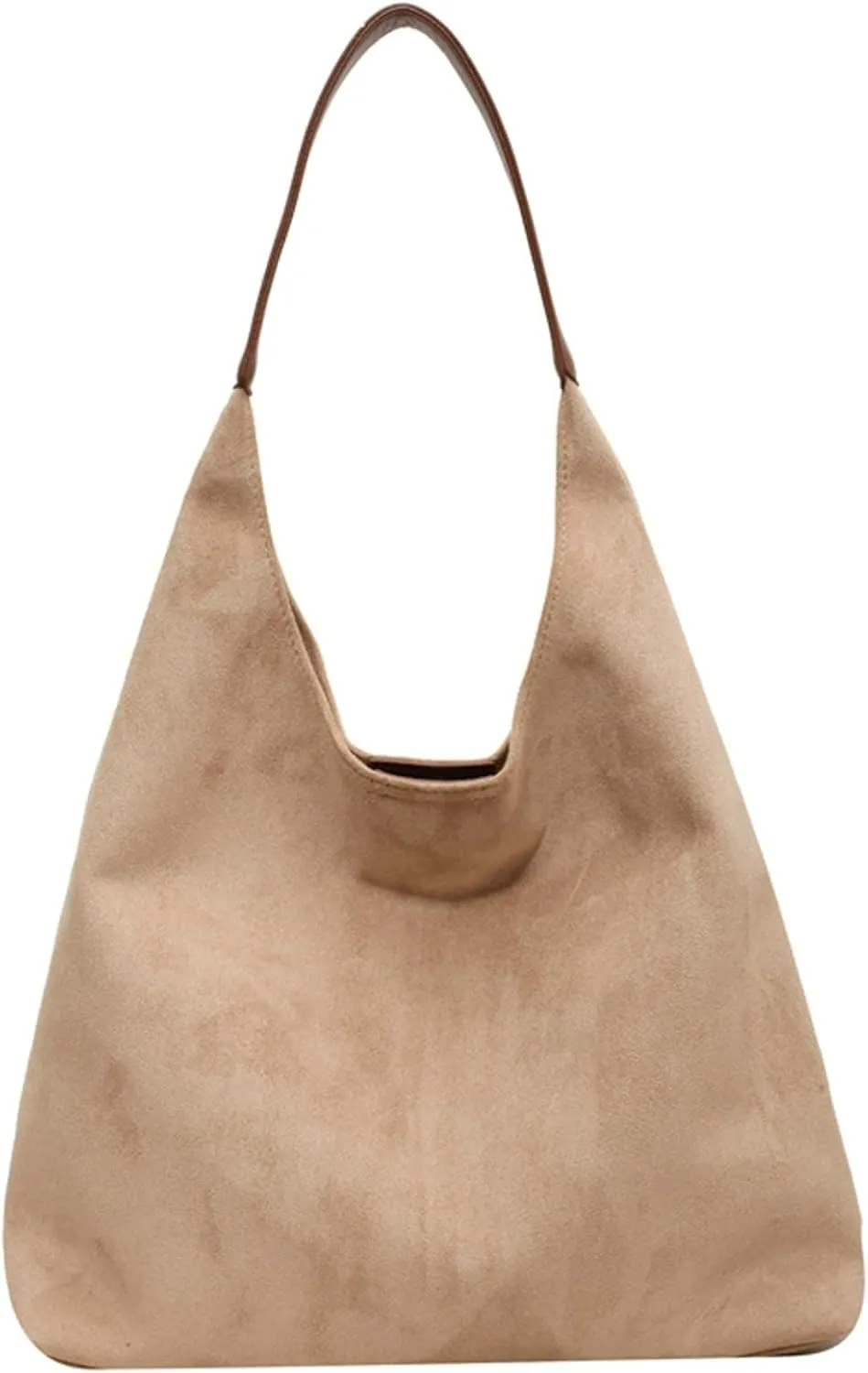 Vintage Suede Tote Bag for Women Autumn Winter 2025 Collection Retro Casual Commute Large Capacity Shoulder Bag