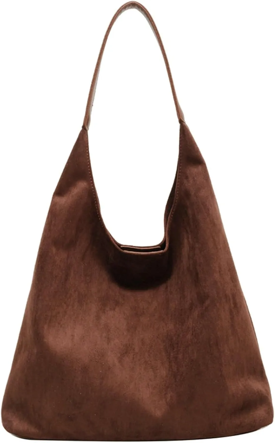 Vintage Suede Tote Bag for Women Autumn Winter 2025 Collection Retro Casual Commute Large Capacity Shoulder Bag