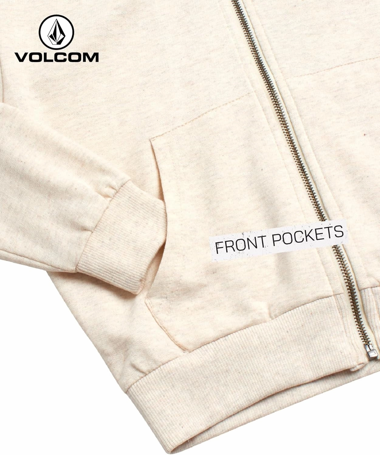 Volcom Girls' Fleece Short Set - 2 Piece Long Sleeve Full Zip Up Hoodie Sweatshirt and Matching Sweat Shorts (Sizes: 4-12)