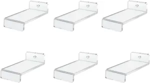 Wall Mounted Display Holde For Action Figures And Collectibles Acrylic Wall Mounted Storage Stand Space Saving Wall Rack