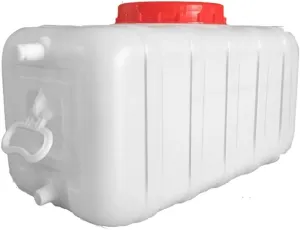 Water Tank Plastic Water Container Drum 60L/80L/120L/150L Water Container Carrier Home Camping Stackable Camping High Capacity Water Storage Water Dispenser Water Jug Bucket for Sport Campin(Size:60L)