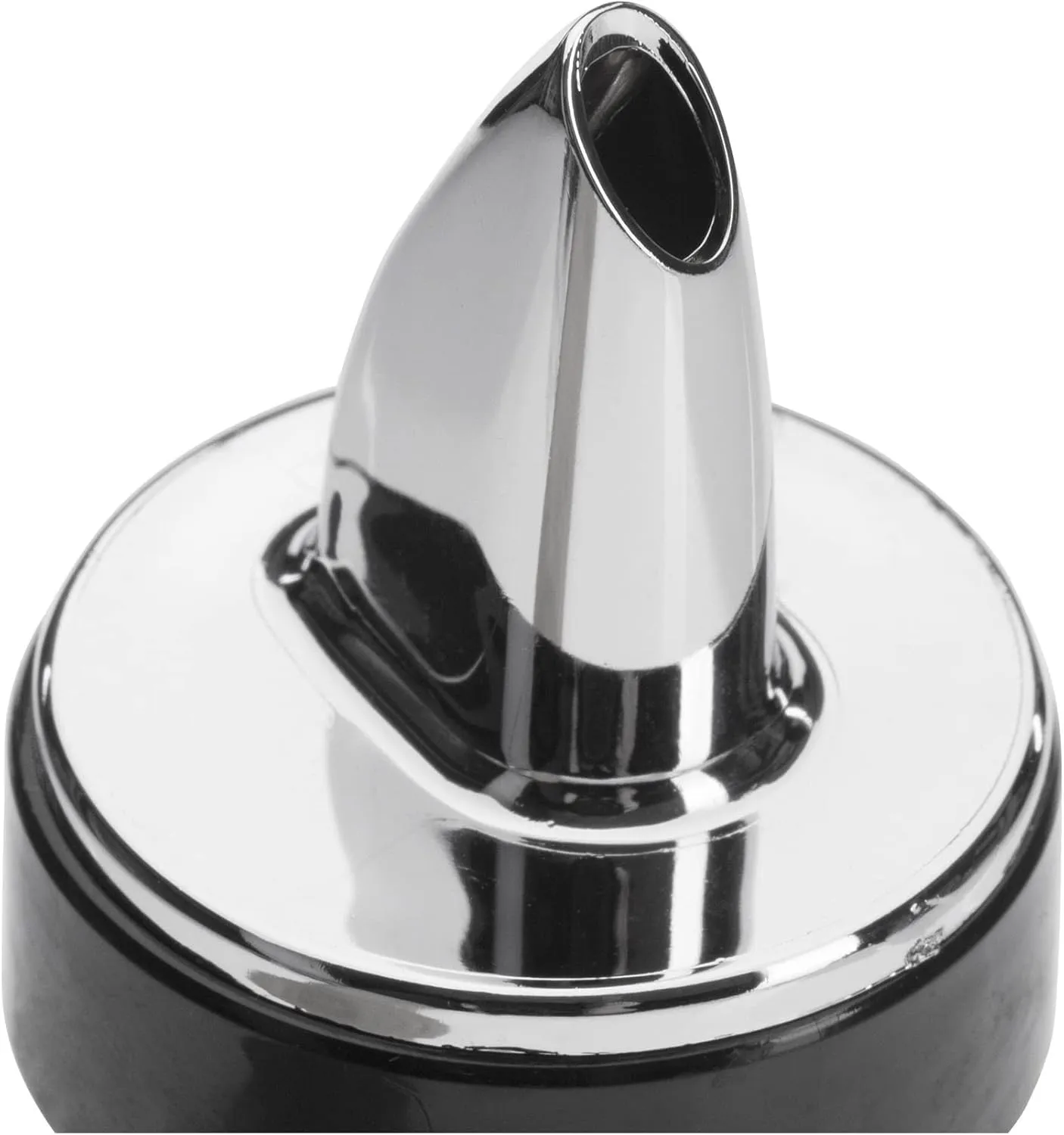Westmark 4 x Spirit/Vinegar/Oil Pourers for Bottles, Dispenser with Air Tubes, Plastic Corks, Chrome-Plated, with Decorative Ring, Jet Pour, 412222E3