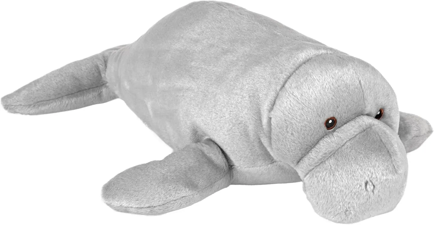 Wild Republic Cuddlekins Eco Dugong, Stuffed Animal, 12 Inch, Plush Toy, Ecofriendly