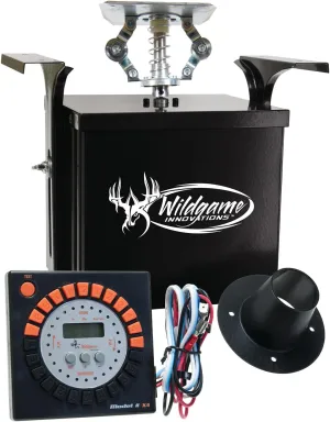 WILDGAME INNOVATIONS Evolution Feeder 6V Analog Power Control Unit | Varmint-Proof Programmable Feeder Kit with 24 Available Feed Times & 30ft Feed Range