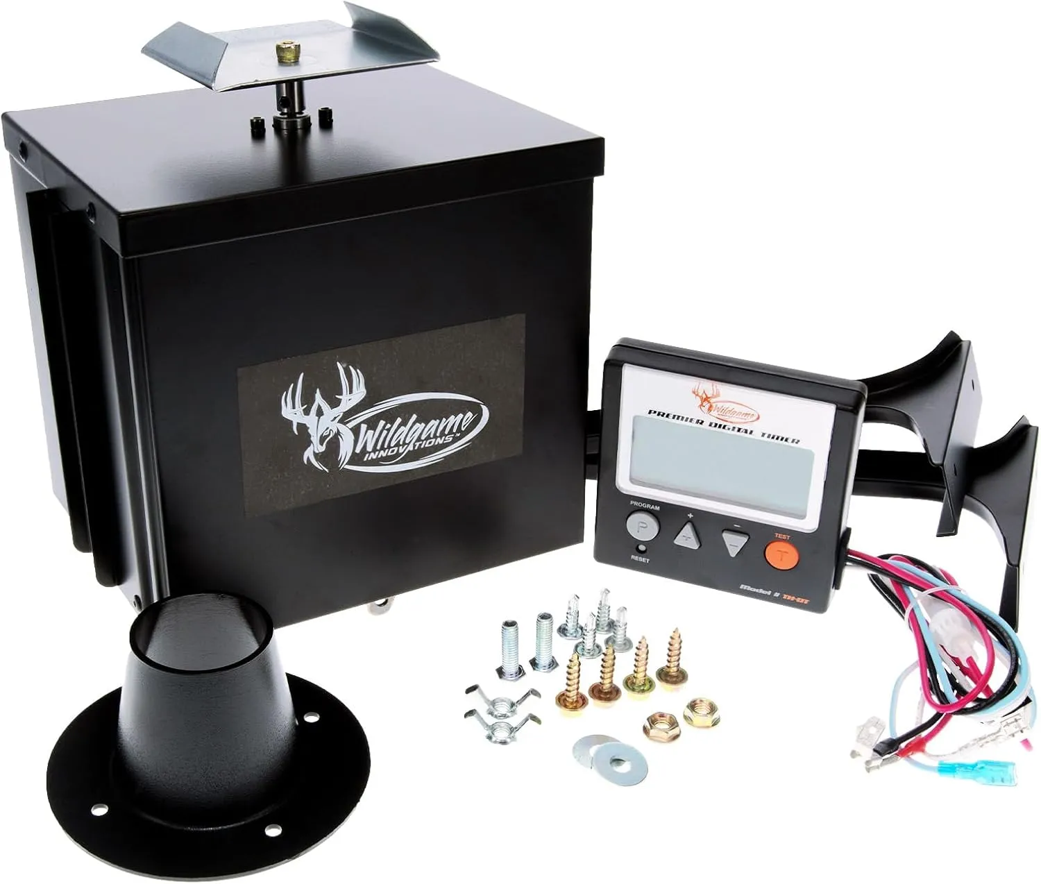 WILDGAME INNOVATIONS Trophy Hunter 6V Digital Feeder Kit , Weather-Resistant Durable Easy-to-Use Digital Power Control Unit for Hunting Game Feeder
