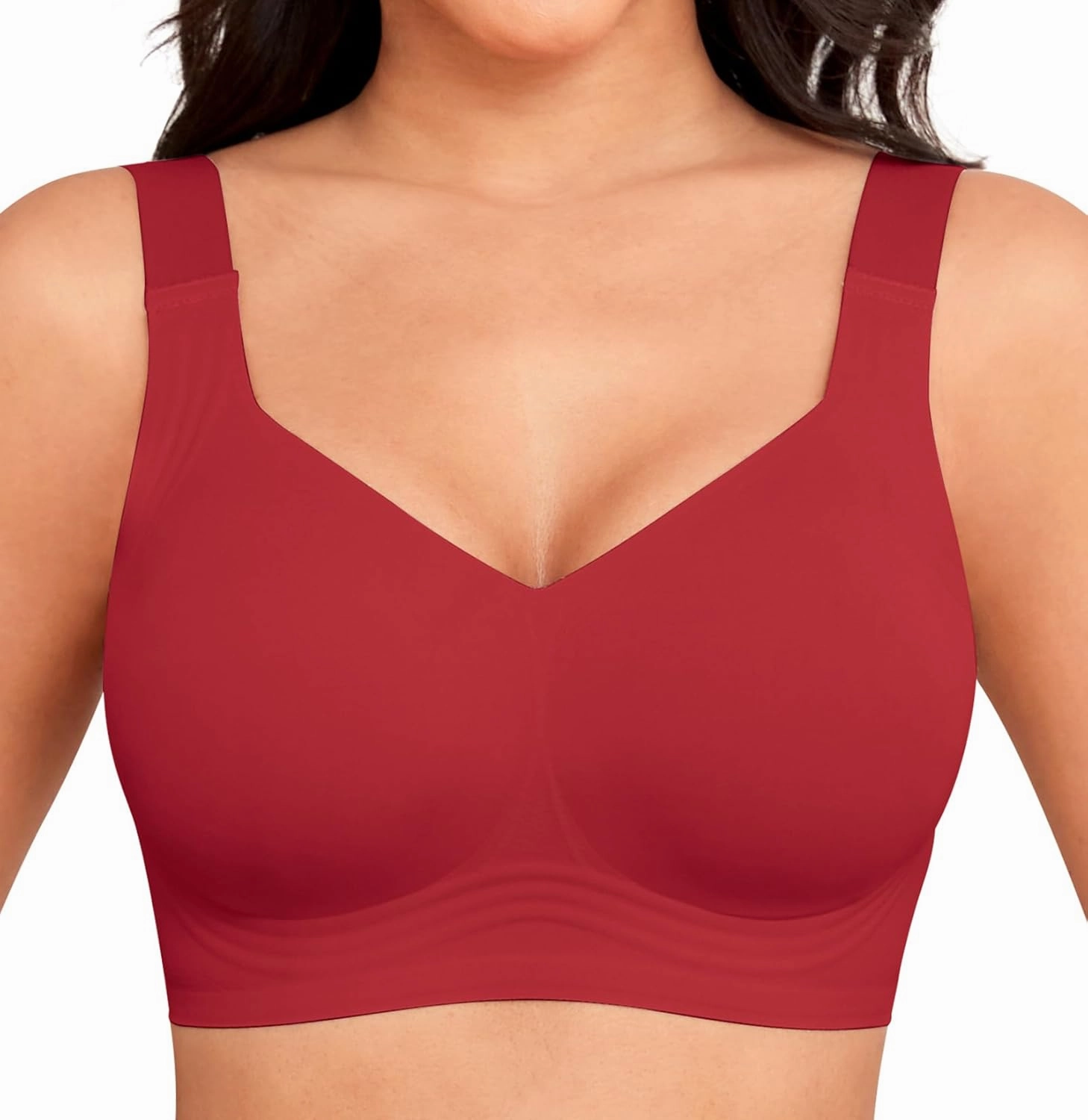 Women Wirefree Bras for Women Full Coverage No Underwire Everyday Bras Comfortable Wireless Padded Bras