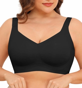 Women Wirefree Bras for Women Full Coverage No Underwire Everyday Bras Comfortable Wireless Padded Bras