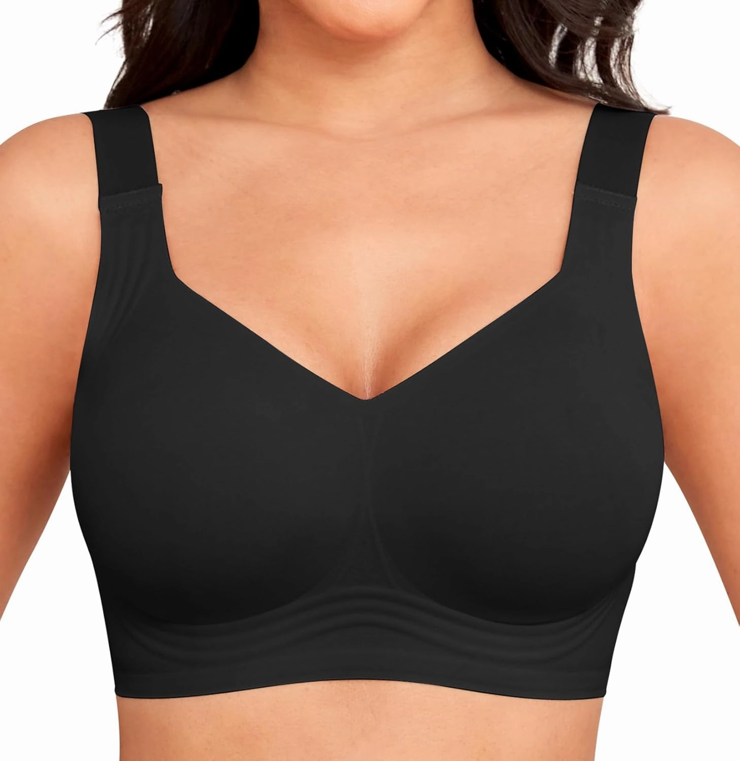 Women Wirefree Bras for Women Full Coverage No Underwire Everyday Bras Comfortable Wireless Padded Bras