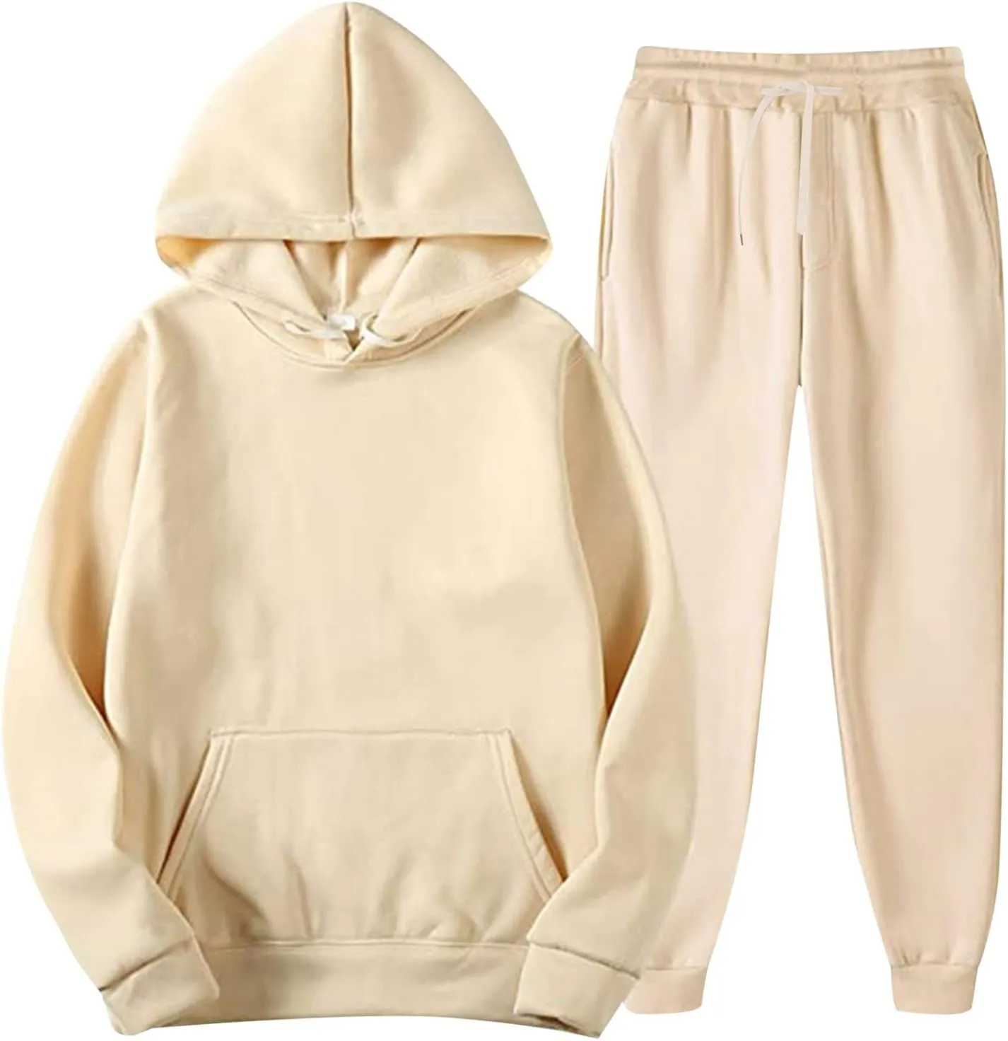 Womens 2 Piece Outfits Lounge Hoodie Sweatsuit Sets Oversized Sweatshirt Baggy Sweatpants with Pockets Fall Clothes