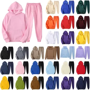 Womens 2 Piece Outfits Lounge Hoodie Sweatsuit Sets Oversized Sweatshirt Baggy Sweatpants with Pockets Fall Clothes