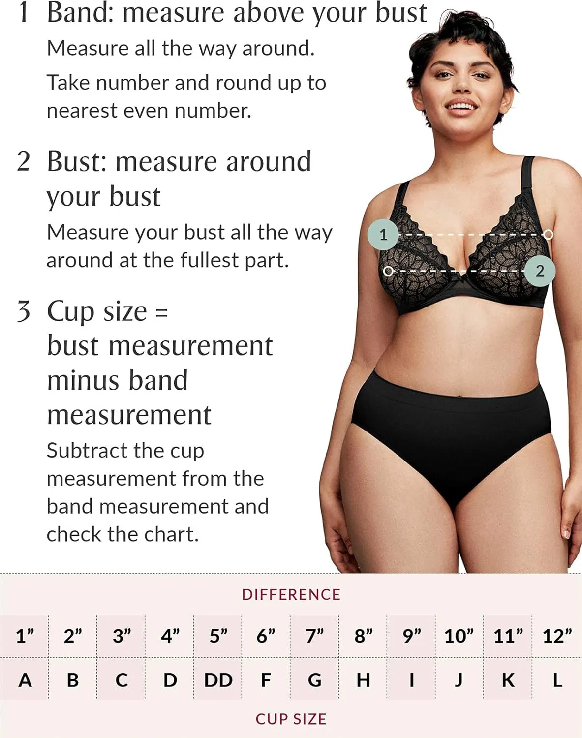 Women's Full Figure Plus Size Underwire Sheer Lace Back Close Bra-Nolita #7007