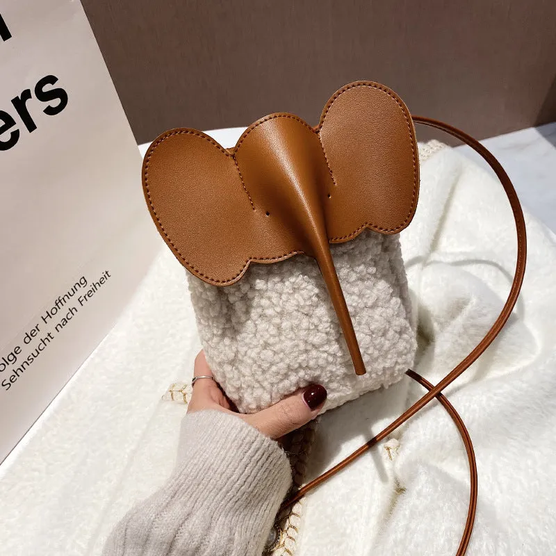 Women's Plush High Sense Fashion Mini Lamb Crossbody Bags