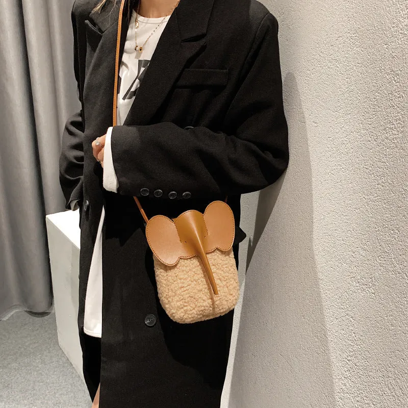 Women's Plush High Sense Fashion Mini Lamb Crossbody Bags