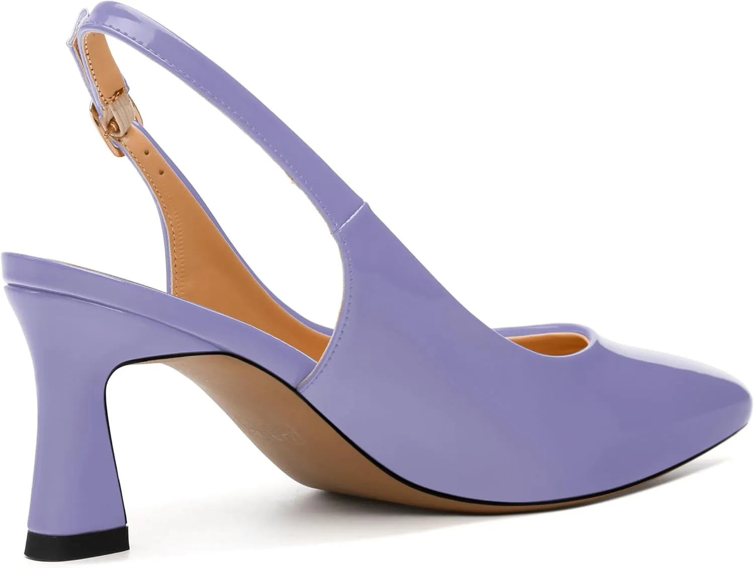 Women's Pumps Slingback Kitten Heels for Women Closed Pointed Toe Backless Pumps Wedding Party Dress Pumps Shoes