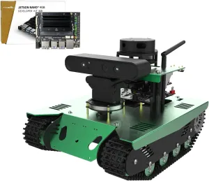 Yahboom Jetson Nano AI Robotic Kit with Silan A1 Radar ROS Smart Tank Car DIY Robot Arm Kit for Adults SLAM Build Maps, Autonomous Navigation,Depth Camera University School of Computer Science
