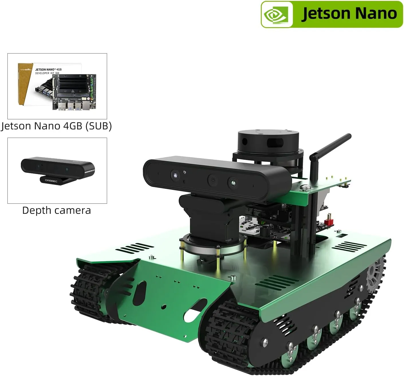 Yahboom Jetson Nano AI Robotic Kit with Silan A1 Radar ROS Smart Tank Car DIY Robot Arm Kit for Adults SLAM Build Maps, Autonomous Navigation,Depth Camera University School of Computer Science